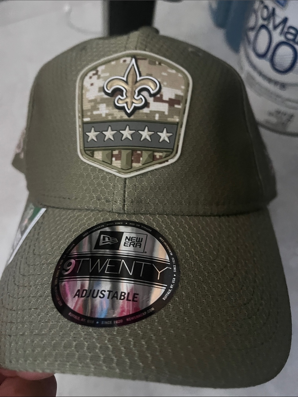 New Era Olive Green salute to serv9TWENTY NFL New Orlean Saints